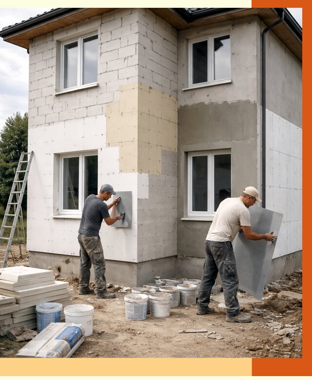 Утепление дома из газобетона в Вольске от 4253 руб./м² — заказать у ТепломастерВль
